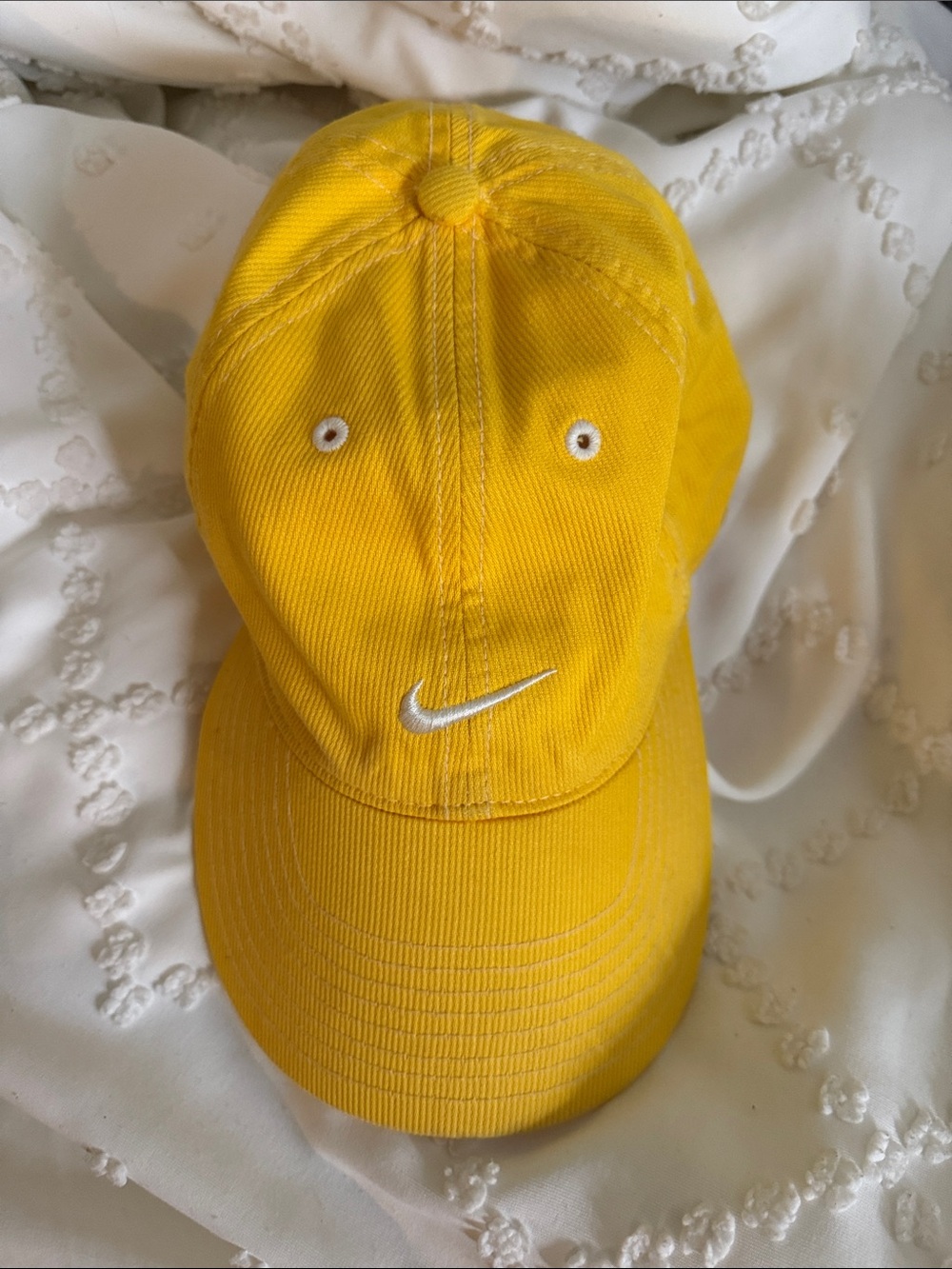 Nike Yellow Swoosh Baseball Cap
